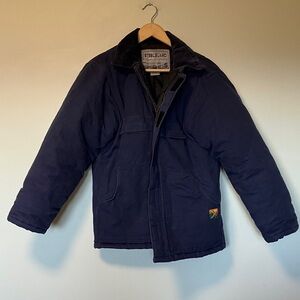 SteelGuard Navy Corduroy Collar Quilted Lining Jacket